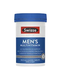 Vitamin Tổng Hợp Cho Nam Swisse Men’s Multivitamin 100 Viên - Thúc Đẩy Năng Lượng, Tăng Cường Sức Bền - Xuất Xứ Úc