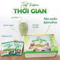 Combo 6 Hộp 625Gr 25 Green Nutri - Sữa Hạt Ngũ Cốc Có Chứa Tảo Xoắn Spirulina Tốt Cho Sức Khỏe