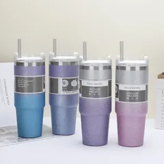 Ly Giữ Nhiệt Kim Tuyến 890ml Inox 304 - Bình Giữ Nhiệt Thái Lan An Toàn, Thiết Kế Độc Đáo, Phù Hợp Mọi Lứa Tuổi