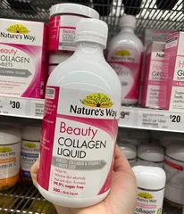 Collagen Nước Nature's Way Beauty Collagen Liquid 500ml - Duy Trì Vẻ Đẹp, Giảm Nếp Nhăn, Tăng Độ Đàn Hồi Da, Hương Vị Táo Xanh
