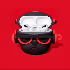 Vỏ Bọc Silicone AirPods 1 2 Chó Bull Hiphop Đỏ - Phụ Kiện Tai Nghe Độc Đáo & Thời Trang