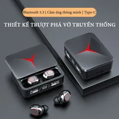 Tai nghe Bluetooth 5.3 M90 Pro TWS cảm ứng, màn hình LED chống nước, mic đàm thoại, chất lượng âm thanh HIFI, sạc dự phòng tiện lợi