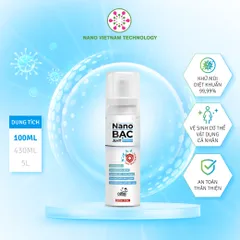 Xịt Khử Khuẩn Nano Bạc AHT - Diệt Khuẩn, Khử Mùi An Toàn Cho Bé 100ml - Hương Hoa Hồng Pháp Thân Thiện Với Môi Trường