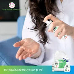 Xịt Khử Khuẩn Nano Bạc AHT 100ml - Diệt Khuẩn, Khử Mùi - An Toàn Cho Trẻ Em, Thân Thiện Môi Trường - Hương Trà Trắng