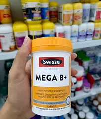 Viên uống bổ sung nhóm vitamin B Swisse Ultiboost Mega B+  60 viên Úc