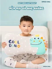 Gối Trẻ Em OFFICE CHILL Cao Su Non 0-8 Tuổi - Gối Ngủ Thoáng Khí, Nâng Đỡ Đầu Và Cột Sống, Giấc Ngủ Ngon Cho Bé