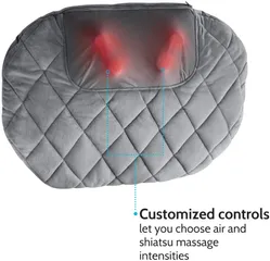 Gối Massage Shiatsu 3D Body HoMedics SP-129HJA - Nóng Hồng Ngoại, Điều Khiển Cầm Tay, Giảm Đau Vai Cổ Lưng, Thư Giãn Tối Đa