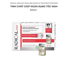 Tinh Chất Radical Med Chống Rụng Tóc Nam - Giúp Tóc Khỏe Mạnh Và Dày Hơn - Hộp 3 Lọ 5ml