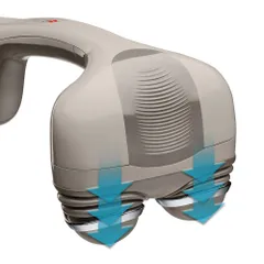 Máy massage cầm tay HoMedics HHP-351H - Thiết bị massage với chức năng nhiệt và 3 đầu massage để thư giãn và trị liệu toàn thân
