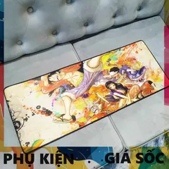 Tấm Lót Bàn Làm Việc One Piece 40 - Kích Cỡ Lớn 80x30cm, Dày 3mm, Chất Liệu Cao Su, Di Chuột Chính Xác Cho Game Thủ