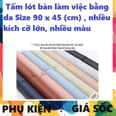 Tấm Lót Bàn Làm Việc Bằng Da PU - Kích Thước 90 x 45 cm - Lướt Chuột Mượt Mà, Chống Trượt, Đẹp Mắt Cho Game Thủ