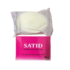 Xà Phòng SATID Satis 80g - Xà Phòng Y Khoa Chống Mụn, Giảm Nhờn Da, Thành Phần Sulfur 10% & Salicylic Acid 2%