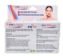 Gel UVS Silicone (Thái Lan) 10gr - Chuyên biệt làm mờ sẹo lồi, sẹo phì đại, tái tạo và dưỡng ẩm cho da mịn màng.