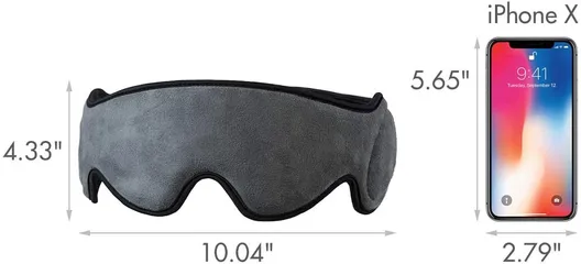 Máy Massage Mắt Du Lịch HoMedics TA-MSKV100GY - Thiết Kế Gọn Nhẹ, Tai Nghe Tích Hợp, Giải Tỏa Căng Thẳng, Thoải Mái