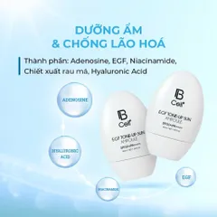Kem Chống Nắng BCell+ EGF 50ml - Bảo Vệ Da Khỏe Mạnh Trước Tia UV, Làm Tươi Sáng, Dưỡng Ẩm Tối Ưu, Phục Hồi Da Mềm Mịn