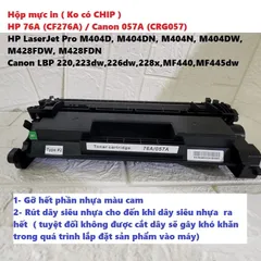 Hộp mực in HP 76A (CF276A) & Canon 057A (CRG057) không có CHIP - Tương thích với máy LaserJet Pro và LBP, in siêu nét, tiết kiệm chi phí