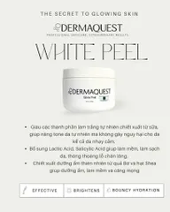 Mặt Nạ Làm Trắng Da Tự Nhiên Dermaquest White Peel 226.8g - Dưỡng Sáng và Mịn Màng Da, Giải Pháp Hoàn Hảo Cho Làn Da Rạng Rỡ