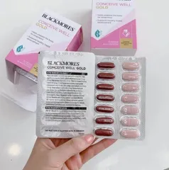 Viên uống hỗ trợ thụ thai, bổ trứng Blackmores Conceive Well Gold (hộp 56 viên)