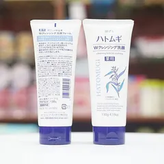 Sữa rửa mặt tẩy trang Hatomugi Reihaku 130g