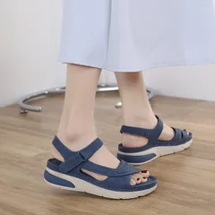 Sandal Nữ Thể Thao Siketu Siêu Nhẹ Đế 4Cm Khóa Dán - Giày Thời Trang Phù Hợp Đi Học, Đi Làm, Đi Chơi