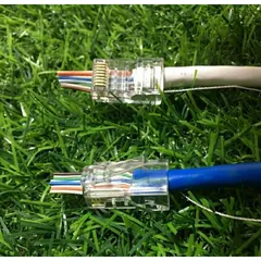 Túi 100 Hạt Mạng Xuyên Thấu RJ45 - Kết Nối Dây Mạng Cat.5e và Cat.6, Chất Liệu PVC Chịu Nhiệt, Tiết Kiệm Thời Gian Bấm Dây