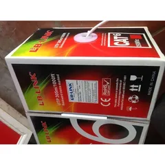Dây Mạng Cat6 UTP LBLINK 305m - Cuộn 8 Lõi Chịu Lực, Chất Liệu Nhựa, Phù Hợp Cho Mạng LAN Trong Nhà Và Ngoài Trời