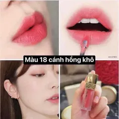 Son Ohui Tách Sét - Son Dưỡng Môi Hàn Quốc Màu Hồng Đào 18, Bám Màu Lâu, Khả Năng Dưỡng Ẩm, Quà Tặng Thú Vị Cho Nàng