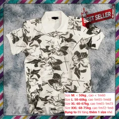 Áo Polo Nam Cổ Bẻ Vải Cotton Cao Cấp Họa Tiết Phối Hoa Thanh Lịch - Đen, Trắng, Xanh Thẫm, Thấm Hút Mồ Hôi