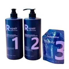 Set Dầu Gội & Dầu Xả Phục Hồi Rosemine 1000ml - Chăm Sóc Tóc Hư Tổn, Tặng Nạ Tóc, Dưỡng Ẩm, Bóng Khỏe