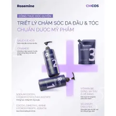 Set Dầu Gội & Dầu Xả Phục Hồi Rosemine 1000ml - Chăm Sóc Tóc Hư Tổn, Tặng Nạ Tóc, Dưỡng Ẩm, Bóng Khỏe