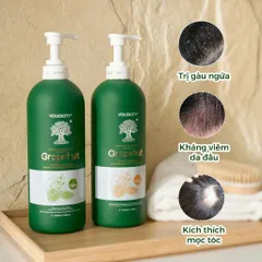 Cặp Dầu Gội Xả Voudioty Biotin & Collagen Bưởi 1000ml - Kích Thích Mọc Tóc Khỏe Đẹp, Chăm Sóc Tóc Hư Tổn