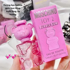 Nước Hoa Moschino Toy 2 Bubble Gum Edp Hồng 5ml - Hương Ngọt Ngào Phá Cách, Dễ Thương, Chai Nhí Thời Trang