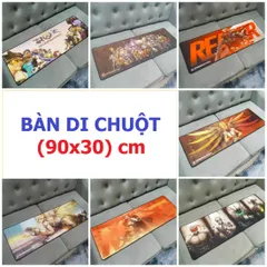 Miếng Lót Chuột Lớn 90x30cm - Pad Chống Nước Siêu Bền, Bàn Di Chuột Hình Ảnh Đẹp Mắt Cho Game Thủ