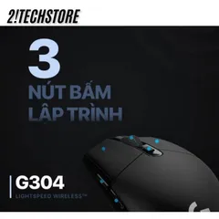 Chuột Không Dây Logitech G304 HERO - Chuột Gaming Cao Cấp 12.000 DPI, Kết Nối 1ms, Thiết Kế Nhẹ và Công Thái Học, Dành Cho Game Thủ