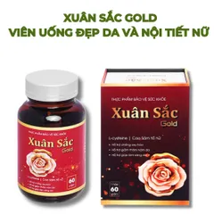 Viên uống Xuân Sắc Gold - Cân bằng nội tiết tố nữ, làm đẹp da, giảm mãn kinh, tăng cường sinh lý - Hộp 60 viên