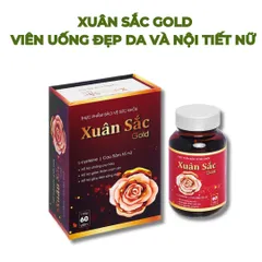 Viên uống Xuân Sắc Gold - Cân bằng nội tiết tố nữ, làm đẹp da, giảm mãn kinh, tăng cường sinh lý - Hộp 60 viên