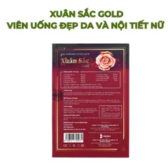 Viên uống Xuân Sắc Gold - Cân bằng nội tiết tố nữ, làm đẹp da, giảm mãn kinh, tăng cường sinh lý - Hộp 60 viên