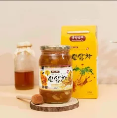 Trà Sâm Mật Ong Ginseng 580G - Thức Uống Bổ Dưỡng Từ Thiên Nhiên, Tăng Cường Sức Khỏe và Năng Lượng