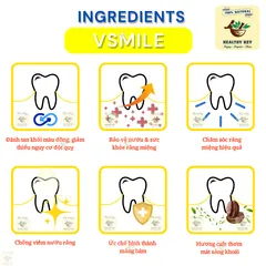 Kem Đánh Răng Hương Cà Phê Vsmile - Răng Trắng Sáng, Thơm Mát, Lưu Thông Nướu, Chiết Xuất Tự Nhiên 150g