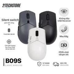 Chuột Không Dây Fuhlen B09S - Kết Nối Ổn Định, Thiết Kế Công Thái Học, Độ Phân Giải 1600 DPI, Tương Thích Windows, Mac, Linux