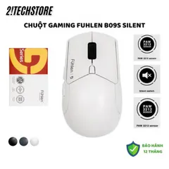Chuột Không Dây Fuhlen B09S - Kết Nối Ổn Định, Thiết Kế Công Thái Học, Độ Phân Giải 1600 DPI, Tương Thích Windows, Mac, Linux