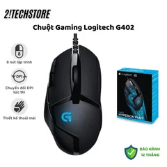 Chuột Gaming Logitech G402 - Cảm Biến Delta Zero 4000 DPI, Thiết Kế Công Thái Học, LED RGB, Chuyên Dụng Cho Game Thủ