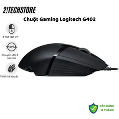 Chuột Gaming Logitech G402 - Cảm Biến Delta Zero 4000 DPI, Thiết Kế Công Thái Học, LED RGB, Chuyên Dụng Cho Game Thủ