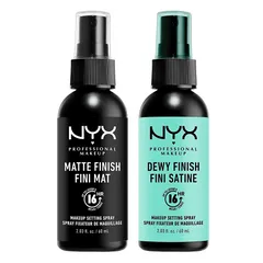 Xịt Khóa Trang Điểm NYX Professional Makeup 60 mL - Hiệu Ứng Căng Bóng Dewy & Lì Matte cho Lớp Trang Điểm Bền Màu