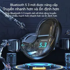 Tai Nghe Bluetooth Nhét Tai V5.3 TWS X57 - Chơi Game Không Dây, Chống Nước IPX57, Âm Thanh HIFI, Phù Hợp Đàm Thoại và Nghe Nhạc