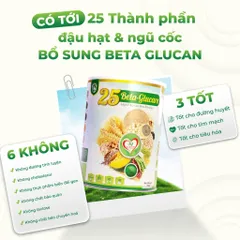 Sữa Hạt Ngũ Cốc 25 Beta Glucare - Giải Pháp Dinh Dưỡng Cho Người Tiểu Đường - Thức Uống Thuần Chay, Không Đường Tinh Luyện