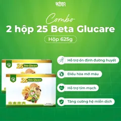 Combo 2 Hộp 625Gr Sữa Hạt Ngũ Cốc 25 Beta Glucare Hỗ Trợ Tiểu Đường - Thức Uống Thuần Chay Không Đường, Dinh Dưỡng Cao