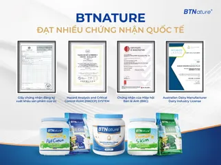 Sữa Tươi Nguyên Kem Dạng Bột BTNature 1kg - Chất Dinh Dưỡng Cao, Không Đường, Tiện Lợi Cho Gia Đình - Chuẩn Úc Chính Hãng