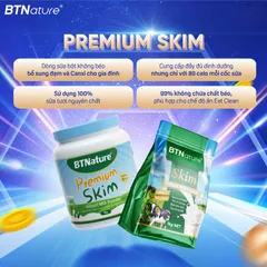 Sữa Tươi Tách Béo BTNature 1KG - Dinh Dưỡng Thể Hình, Bột Tiện Lợi, Hỗ Trợ Tái Tạo Cơ Bắp, Ít Béo, Không Đường, Hương Vị Thanh Nhẹ