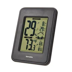 Nhiệt ẩm kế điện tử Homedics UHE-HM100 - Theo dõi độ ẩm và nhiệt độ chính xác trong nhà, màn hình LCD dễ đọc, sử dụng cho gia đình và văn phòng.
